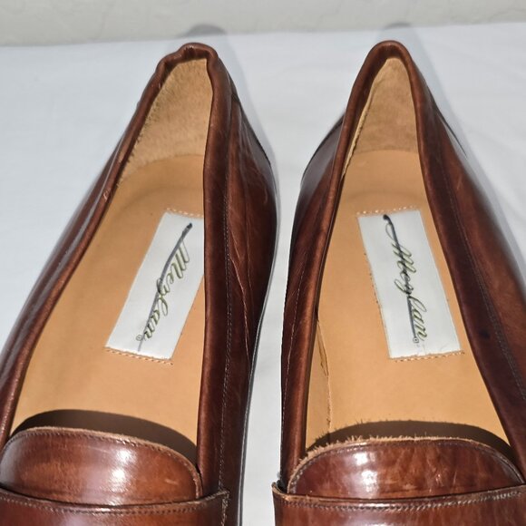 Mezlan Santander Brown Leather Slip On Kiltie Tassel Loafers Men’s Size 10.5 - Picture 6 of 10